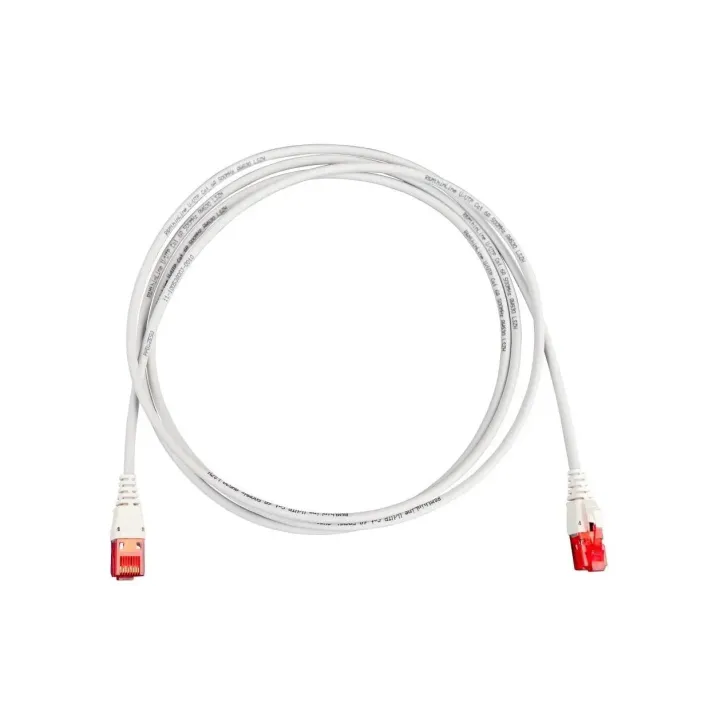 R&M Câble patch thinLine Cat 6A, U-UTP, 0.5 m, Gris