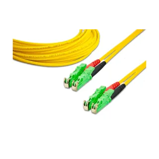 Lightwin Câble patch à fibre optique LSH-APC-LSH-APC, Singlemode, Duplex, 1m