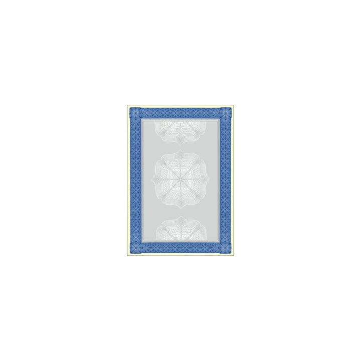 Sigel Papier à motif Sécurité A4, 185 g, 20 feuilles, bleu