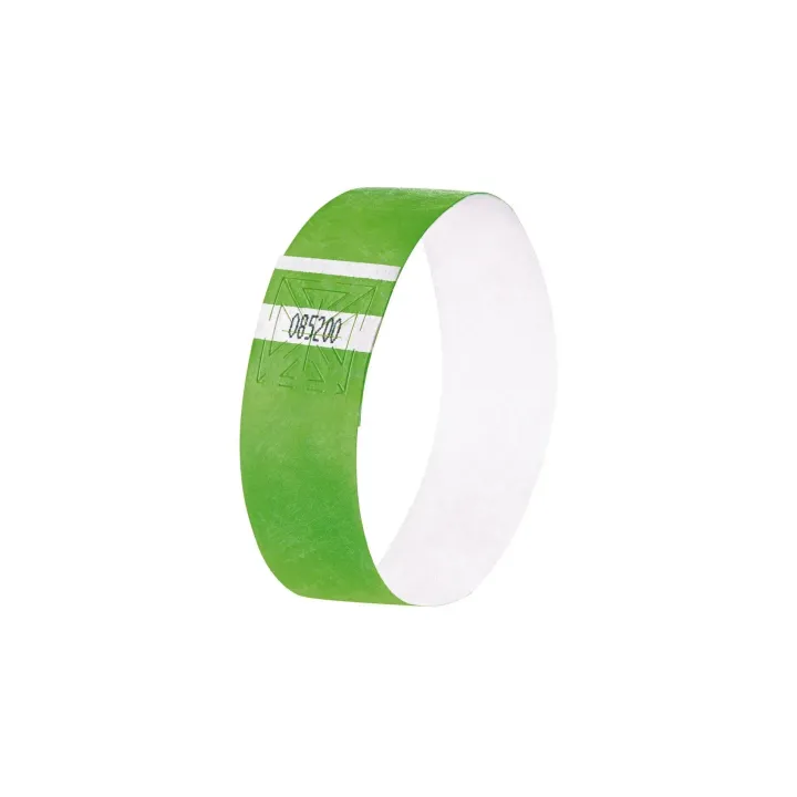 Sigel Bracelets événementiels Super Soft 25.5 x 2.5 cm, 120 feuilles, vert fluo