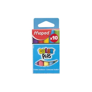 maped Craie de tableau noir Color Peps 10 pièces Multicolore