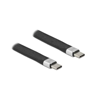 Delock Câble plat USB 2.0 FPC USB C - USB C 0.13 m