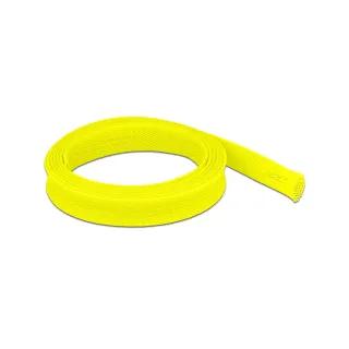 Delock Gaine de câble extensible, 2m x 19 mm Jaune