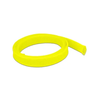 Delock Gaine de câble extensible, 2m x 25 mm Jaune