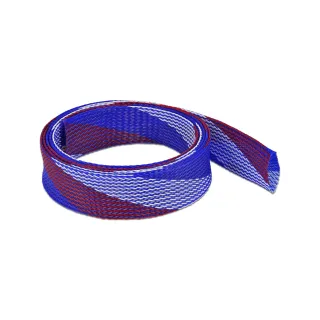 Delock Gaine de câble extensible, 2 m x 38  mm Bleu Rouge Blanc