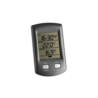 TFA Dostmann Thermomètre radio RATIO Gris métallisé