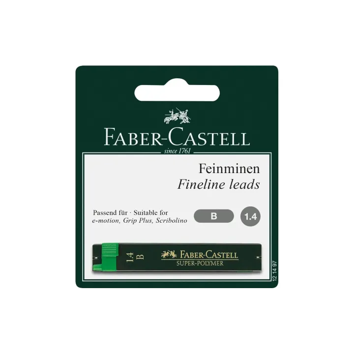 Faber-Castell Mine de crayon Feinmine Super Polymer 1.4 mm, Noir