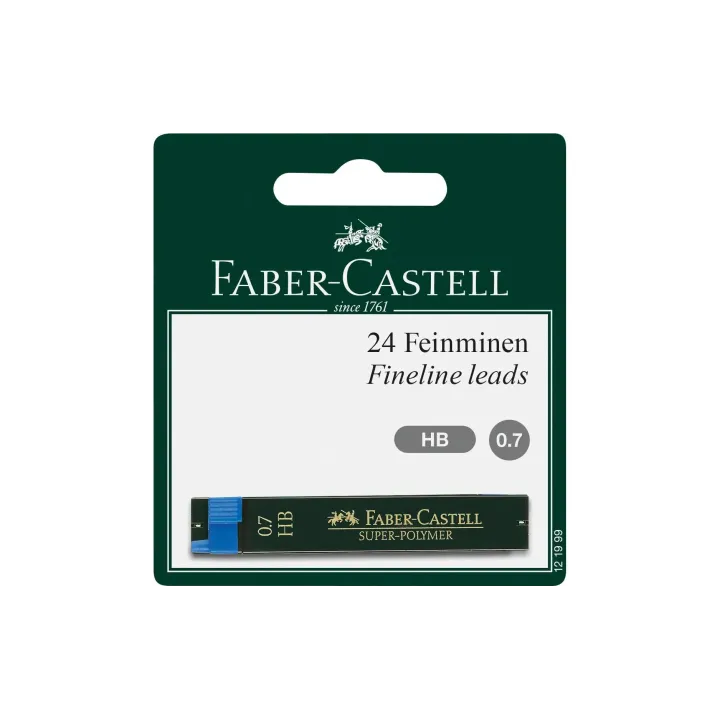 Faber-Castell Mine de crayon Feinmine Super Polymer 0.7 mm, Noir