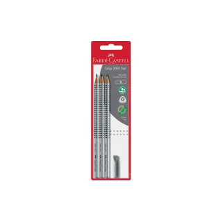 Faber-Castell Crayon Kit Grip 2001 B, 3 pièces