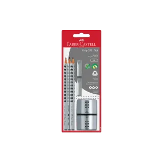 Faber-Castell Crayon Kit Grip 2001 B, 3 pièces