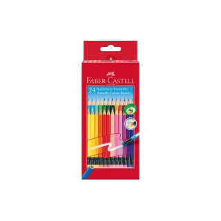 Faber-Castell Crayons de couleur effaçable 24 pièces