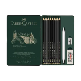 Faber-Castell Crayon graphite Kit graphite mat 11 pièces