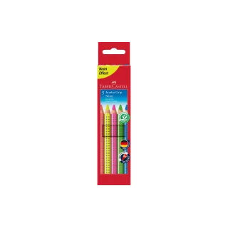 Faber-Castell Crayons de couleur Jumbo Grip Neon 5 pièces