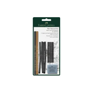 Faber-Castell Charbon à dessin Charcoal Pitt 10 pièces