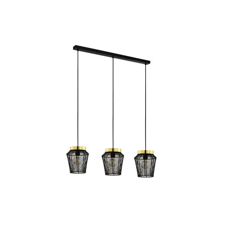 EGLO Leuchten Lampe suspendue ESCANDIDOS 3x E28 Noir