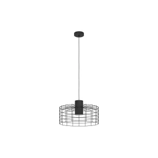 EGLO Leuchten Lampe suspendue MILLIGAN 1x E27 Noir-Blanc