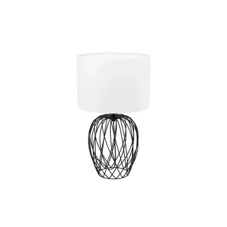 EGLO Leuchten Lampe de bureau NIMLET 1x E27 Noir-Blanc