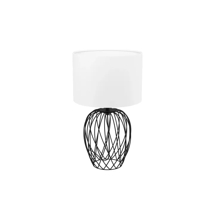 EGLO Leuchten Lampe de bureau NIMLET 1x E27 Noir-Blanc