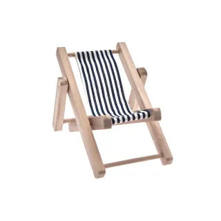 Rico Design Mini-meubles Chaise longue 7 x 10 cm 1 Pièce-s, Bleu-Blanc