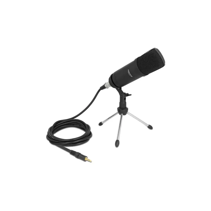Delock Microphone professionnel de podcasting avec connecteur XLR-3.5mm jack