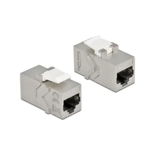 Delock Module Keystone RJ45 - RJ45 Cat.6A blindé, 1 pièce