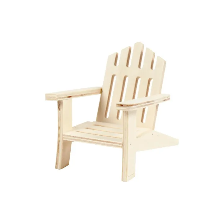 Creativ Company Mini-meubles Chaise de jardin 7.5 x 9 x 9 cm