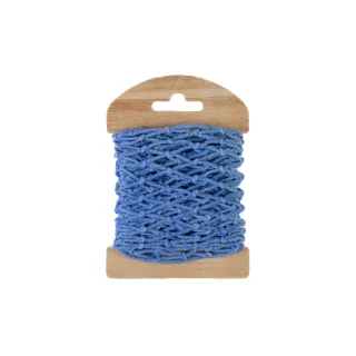 HobbyFun Ruban textile Ruban de maille 130 mm x 1 m, Bleu