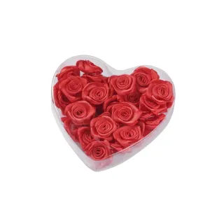 HobbyFun Décoration à éparpiller Roses 30 pièces, rouge