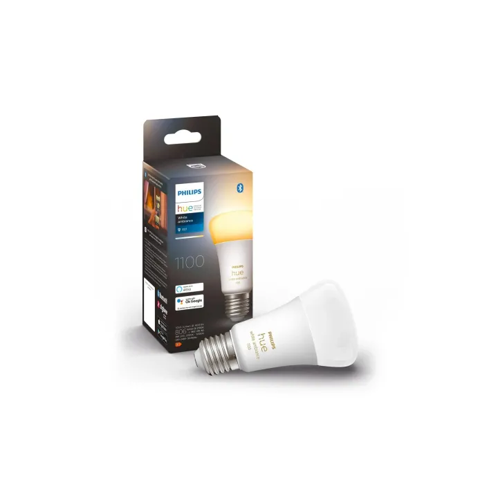 Philips Hue Ampoule White Ambiance E27 pack individuel 806 lm