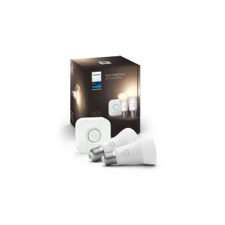 Philips Hue Kit de départ White E27 Set de démarrage 2 pièces 1055 lm