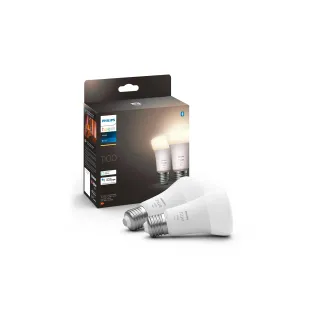 Philips Hue Ampoule White E27 pack double 2 x 1055 lm 9.5W