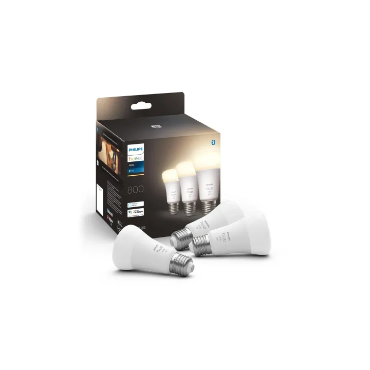 Philips Hue Ampoule White E27 Lot de trois 3 x 800 lm