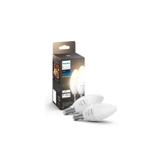 Philips Hue Ampoule White E14 bougie double pack 2 x 470 lm