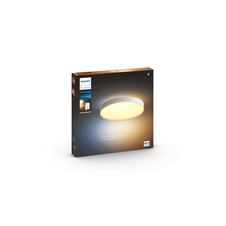 Philips Hue White Amb. Enrave plafonnier XL blanc 4750 lm + dimmer