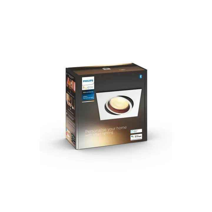 Philips Hue White Ambiance Milliskin Spot encastré Carré Blanc Extension