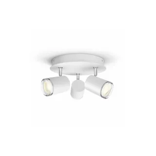 Philips Hue White Ambiance Adore 3er Spot rond blanc + dimmer