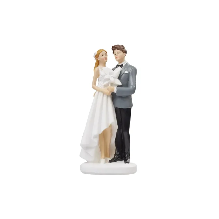 HobbyFun Mini figurine Couple de mariés dans un moulin 12.5 cm