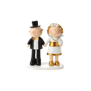HobbyFun Mini figurine mariage dor 8.5 cm
