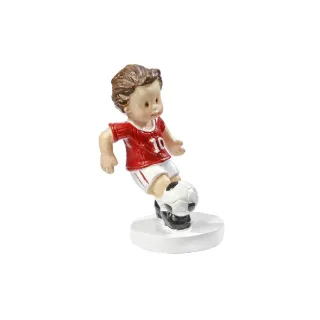 HobbyFun Mini figurine Footballeur Rouge-Blanc, 5 cm