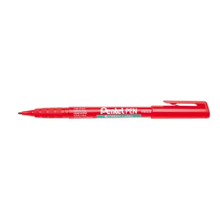 pentel Fineliner Green Label 2.0 mm 1,0 mm, Rouge