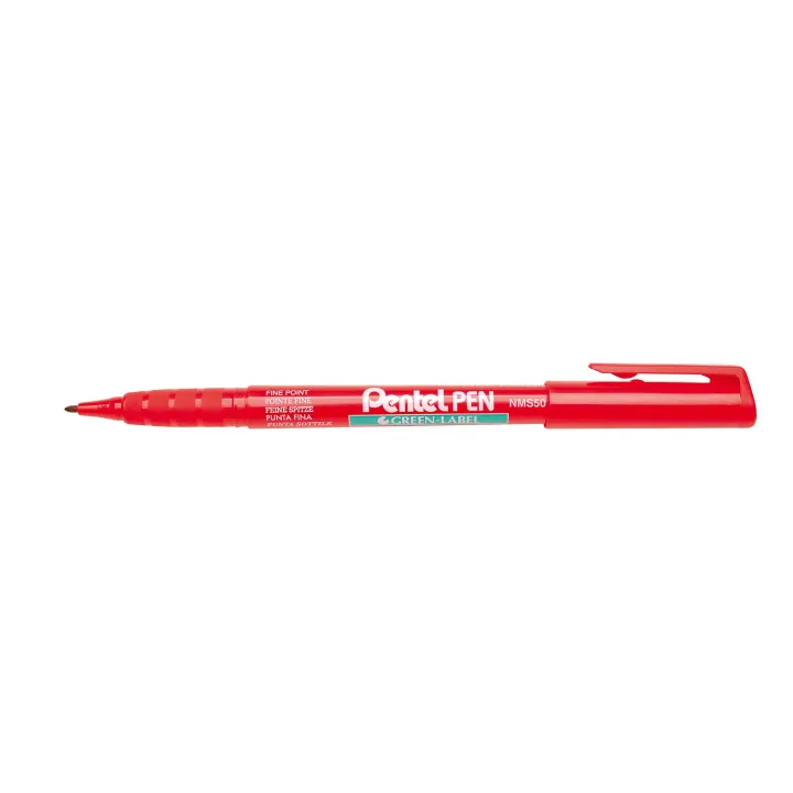 pentel Fineliner Green Label 2.0 mm 1,0 mm, Rouge