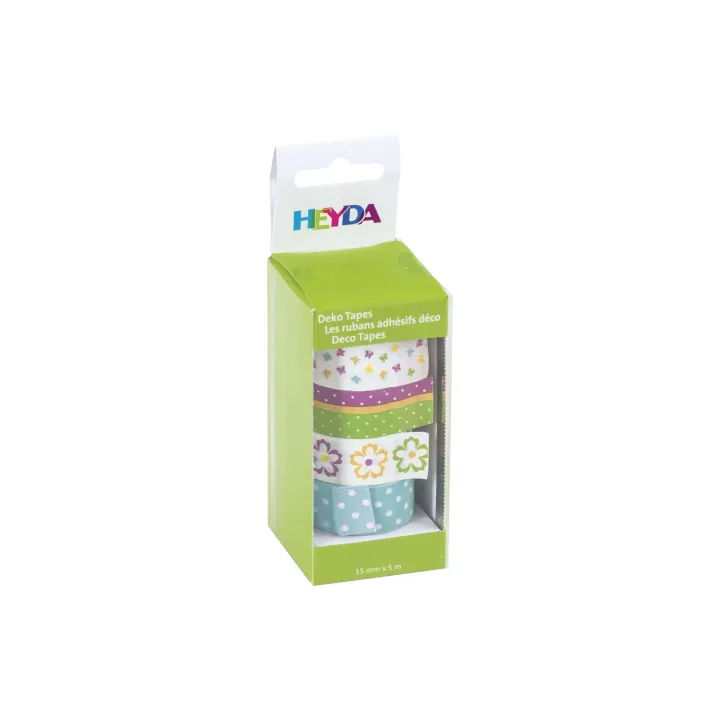 Heyda Ruban Washi Fleurs Multicolore