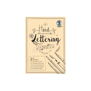 URSUS Carnet de dessin Handlettering A5, 210 g-m², 25 feuilles, crème