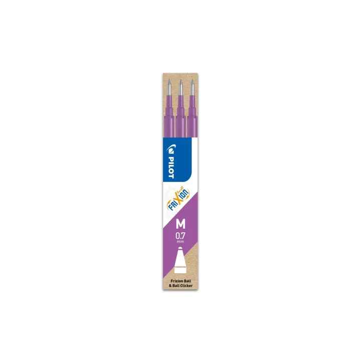 Pilot Cartouche FriXion Refill 3 pièces 0.7 mm, Violet