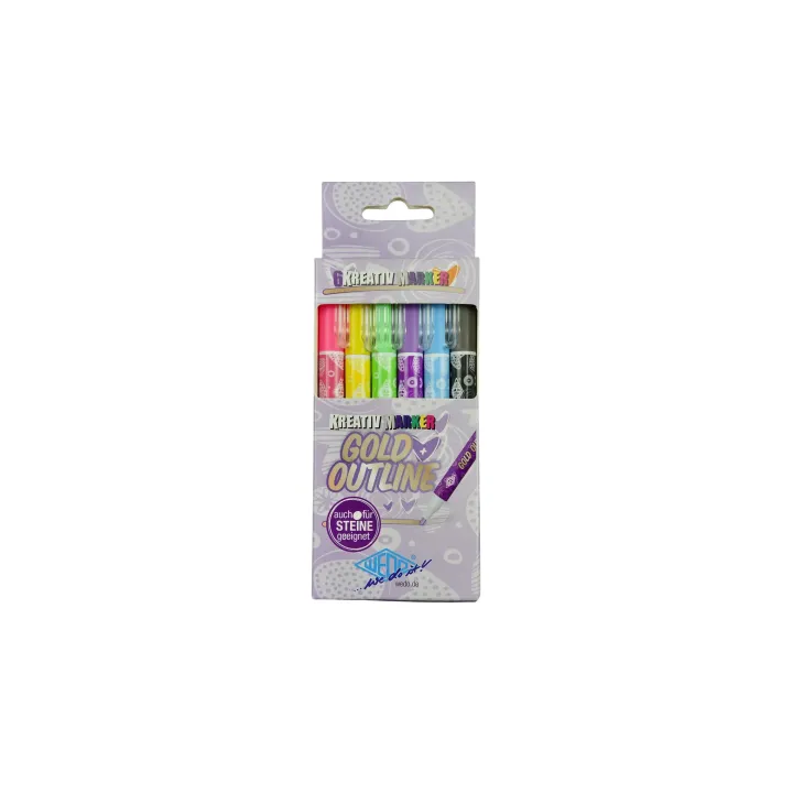 WEDO Fineliner Or + Contour 6 pièces Multicolore