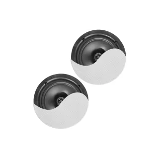 Power Dynamics Haut-parleur de plafond NCBT6 Lot de 2, 2x 30W, blanc