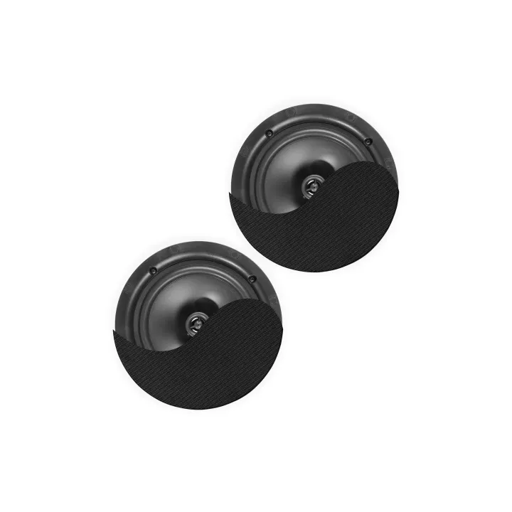 Power Dynamics Haut-parleur de plafond NCBT5B Lot de 2, 2x 20W, noir