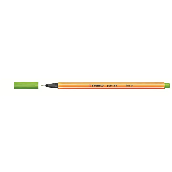 STABILO Fineliner Point 88 10 pièces, vert clair