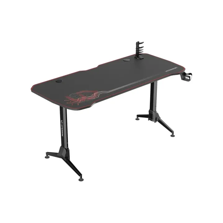 Ultradesk Table de jeu Grand Rouge