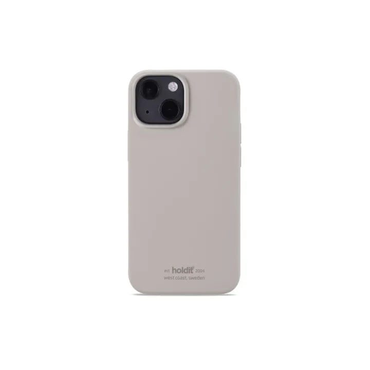 Holdit Coque arrière Silicone iPhone 13 mini Taupe